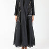 Ripple on Black Organza Sui Abaya