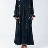 Butterfly on Blue Velvet Sui Abaya