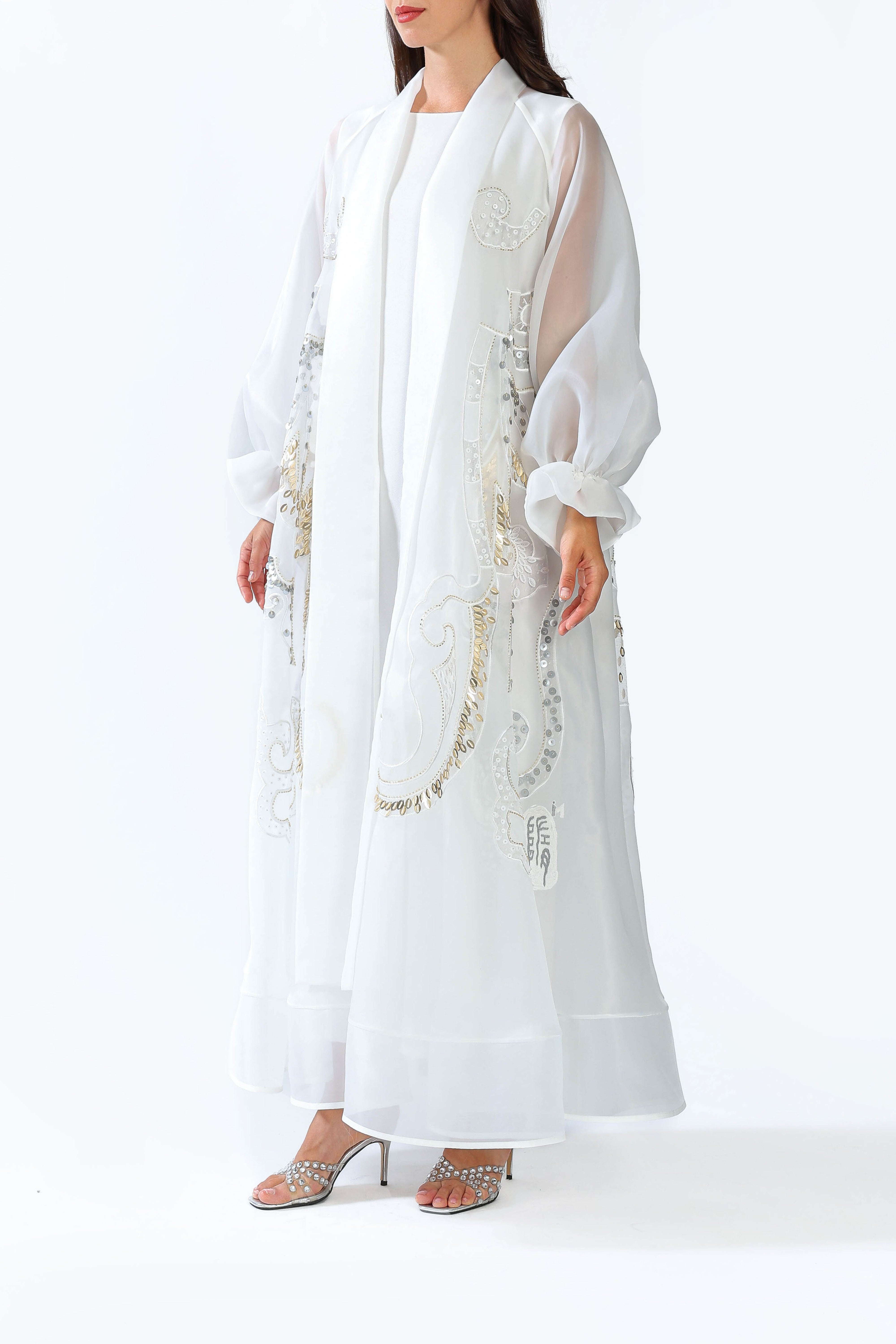 Butterfly on White Organza